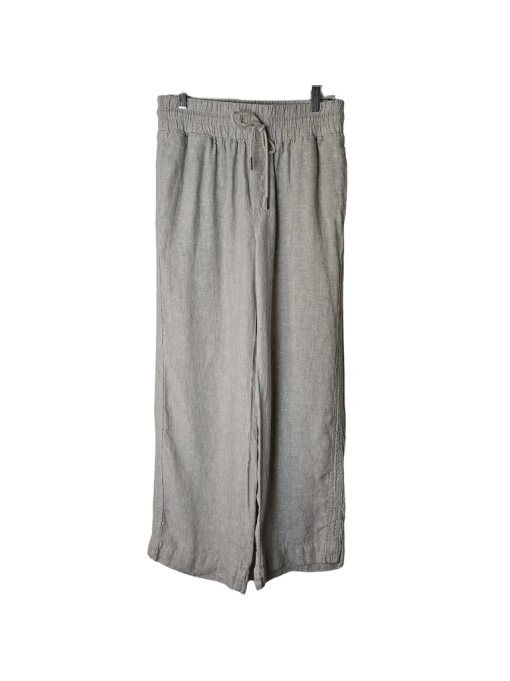 Quince Natural Wide-Leg Linen Pants